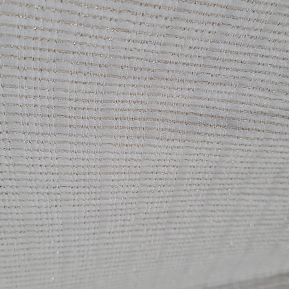 W5 gold striped short sleeve top large - Picture 6 of 7